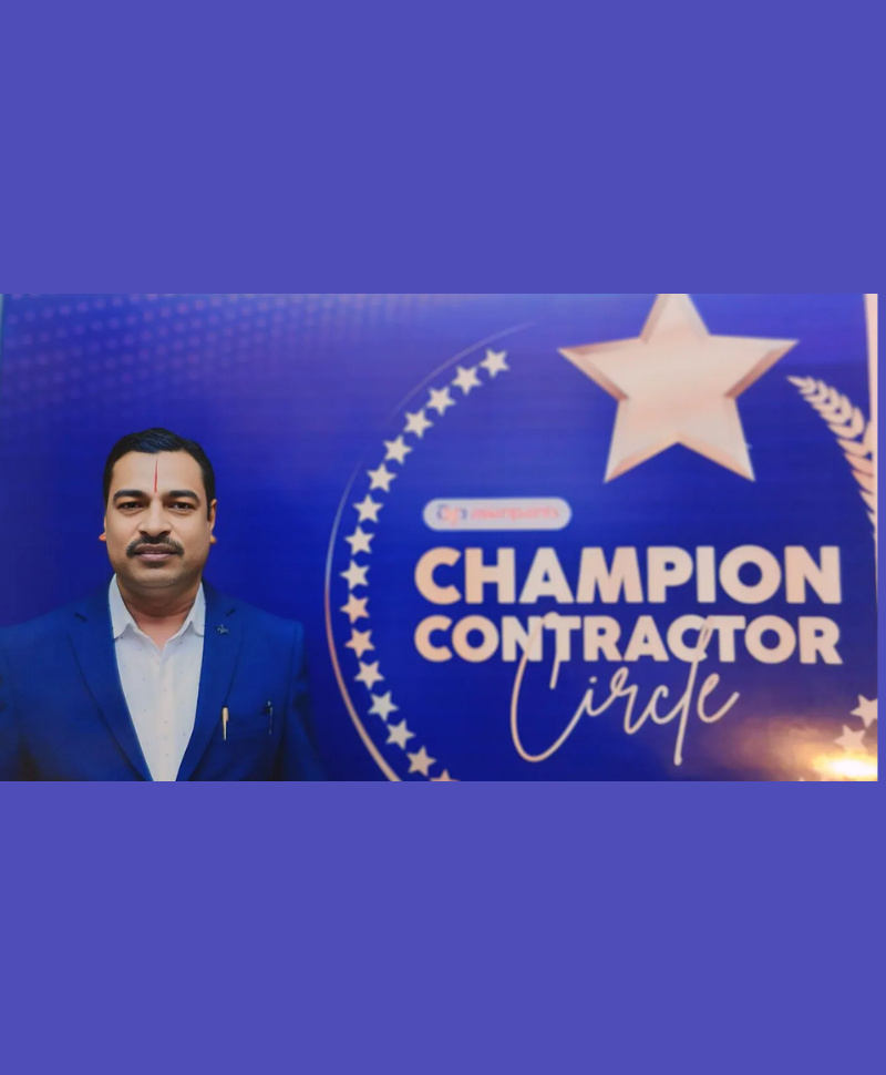 Asian Paints Champion Contractor recognition for Bhartik Interiors